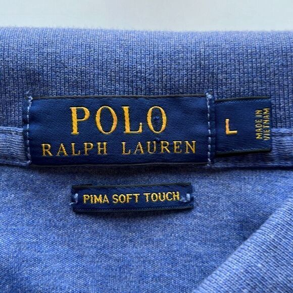 Polo Ralph Lauren Pima Soft Touch Polo Mens L - Picture 5 of 9
